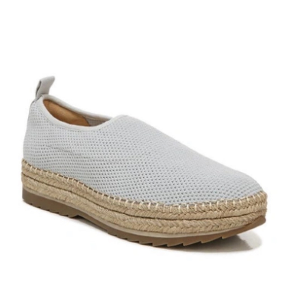 NEW Naturalizer Isley platform espadrilles slip on shoes Urban Mist gray 6.5